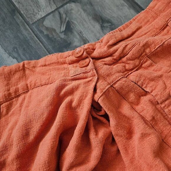 NWOT Bella Blue Linen Blend Skirt - Picture 2 of 8